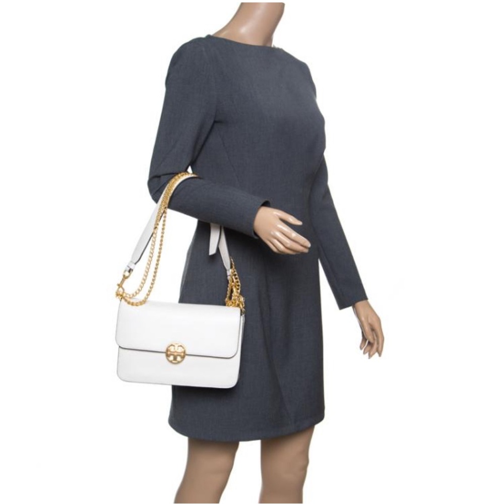 Tory Burch Yvory Leather Chelsea Shoulder Bag